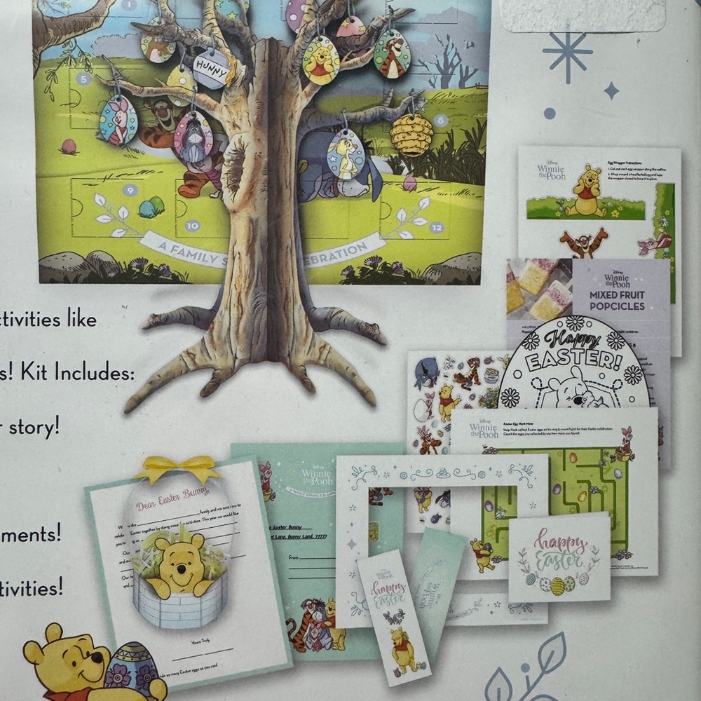 Disney Winnie the Pooh Easter Advent Calendar - Blue and Yellow - Picture 5 of 5